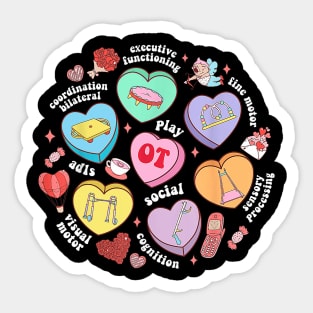 Occupational Therapy Valentine_s Day Occupational Therapist Sticker